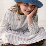 Dagmary - Kjole, Blue Iris Stripe