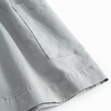 Ærmeløs blå chino kjole til børn med knapper