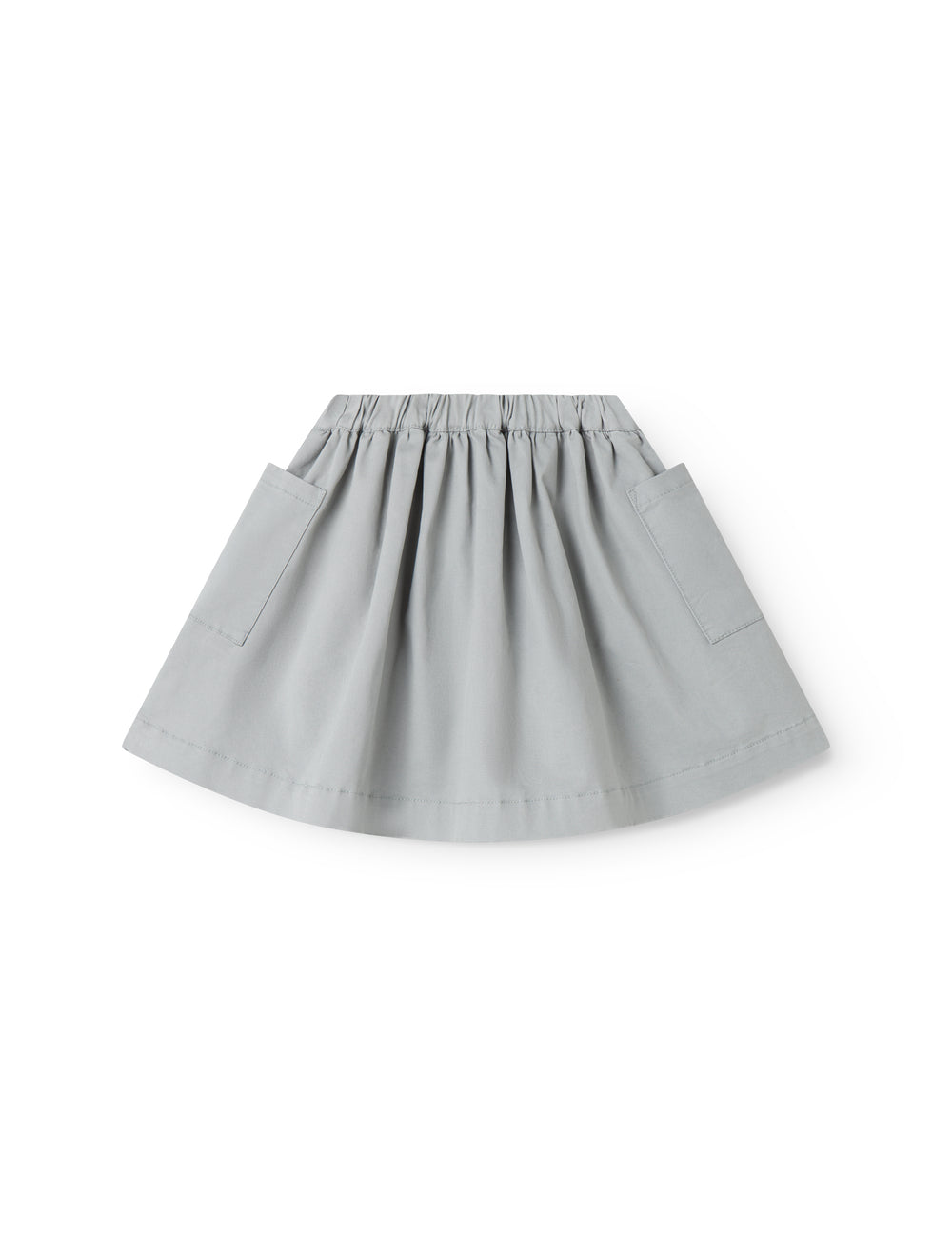 Blå chino nederdel til børn med vidde