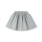 Blå chino nederdel til børn med vidde