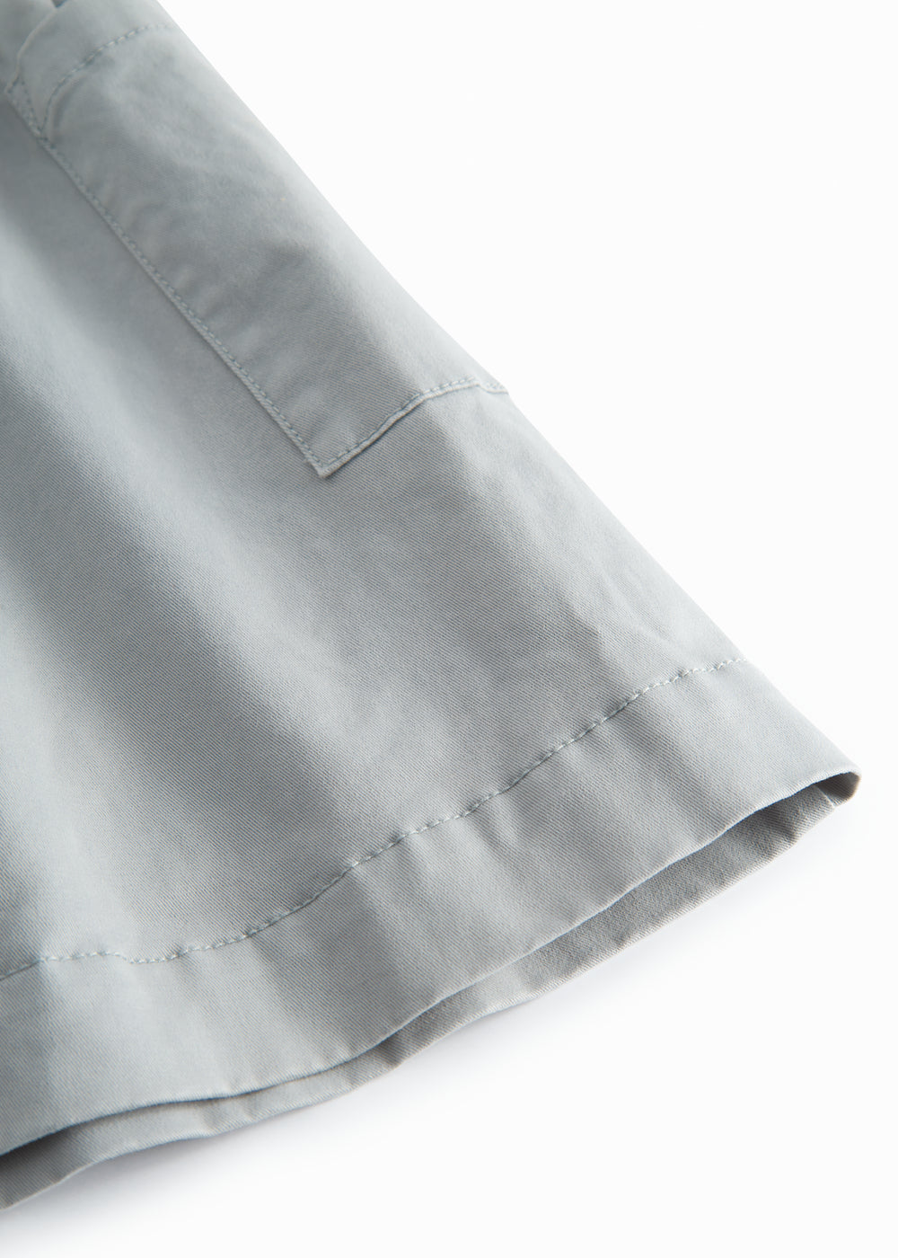 Blå chino nederdel til børn med vidde