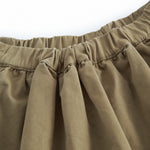 Grøn chino nederdel til børn med vidde