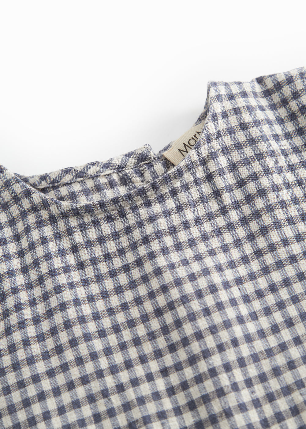 Kortærmet ternet baby heldragt 