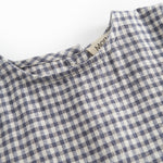 Kortærmet ternet baby heldragt 