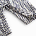 Kortærmet ternet baby heldragt 