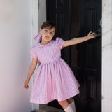 Alina L - Hårspænde, Bonbon Pink Stripes