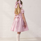 Alina L - Hårspænde, Bonbon Pink Stripes