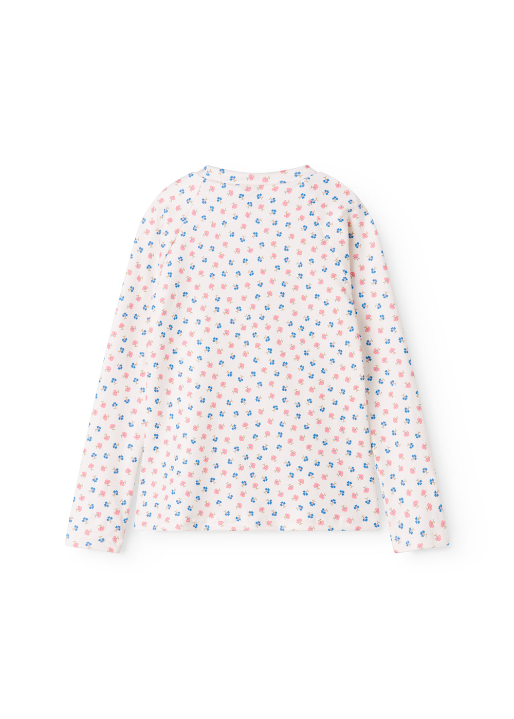 Langærmet badetrøje til børn med blomster print