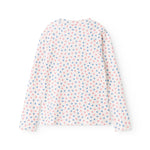 Langærmet badetrøje til børn med blomster print