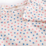 Langærmet badetrøje til børn med blomster print