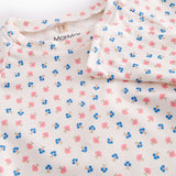 Langærmet badetrøje til børn med blomster print