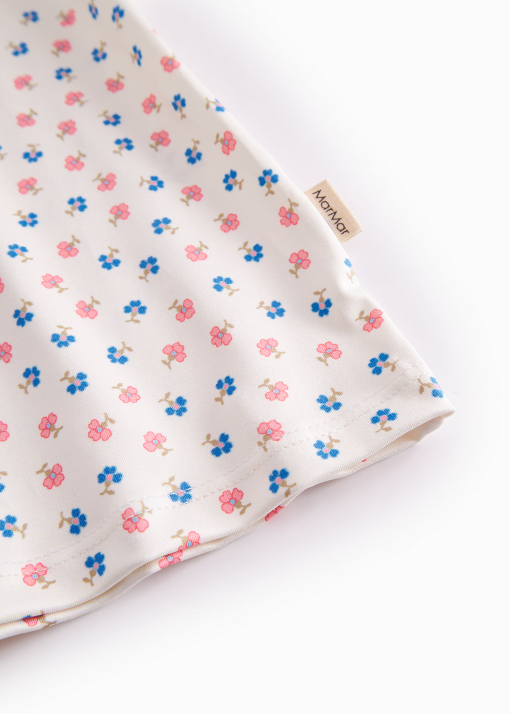 Langærmet badetrøje til børn med blomster print