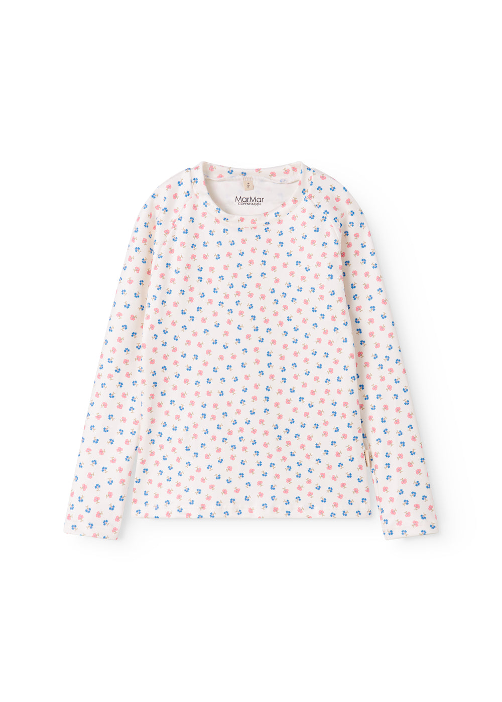 Langærmet badetrøje til børn med blomster print