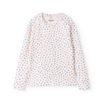 Langærmet badetrøje til børn med blomster print