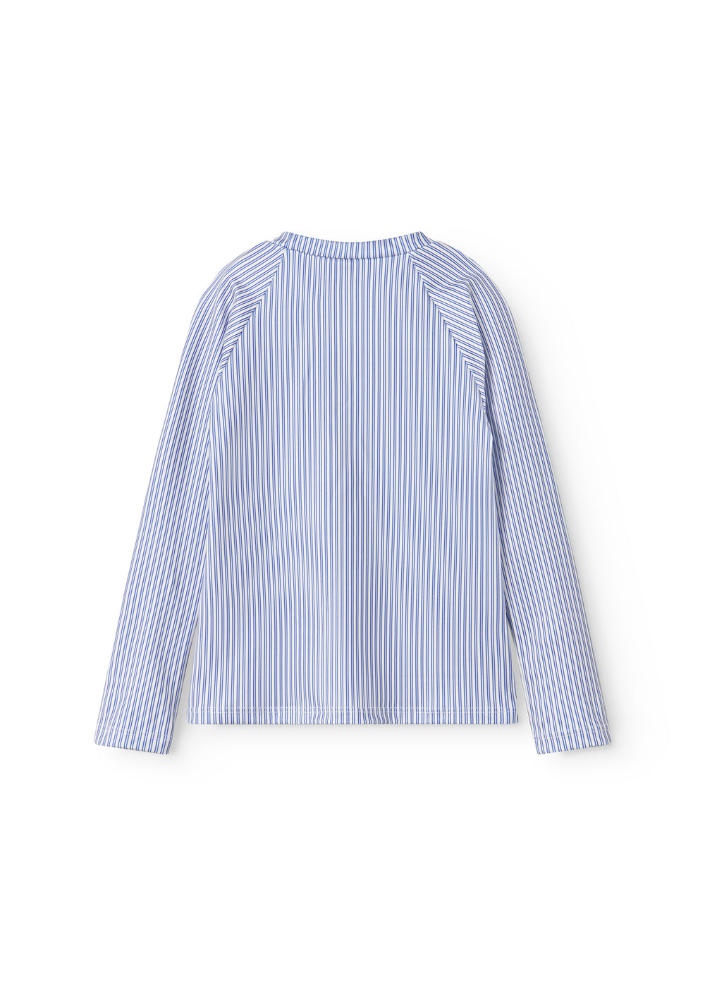 Langærmet badetrøje til børn med blå striber