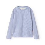 Langærmet badetrøje til børn med blå striber