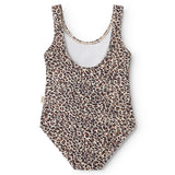 Swallisa Bathing suit - Badedragt, Brown Leo