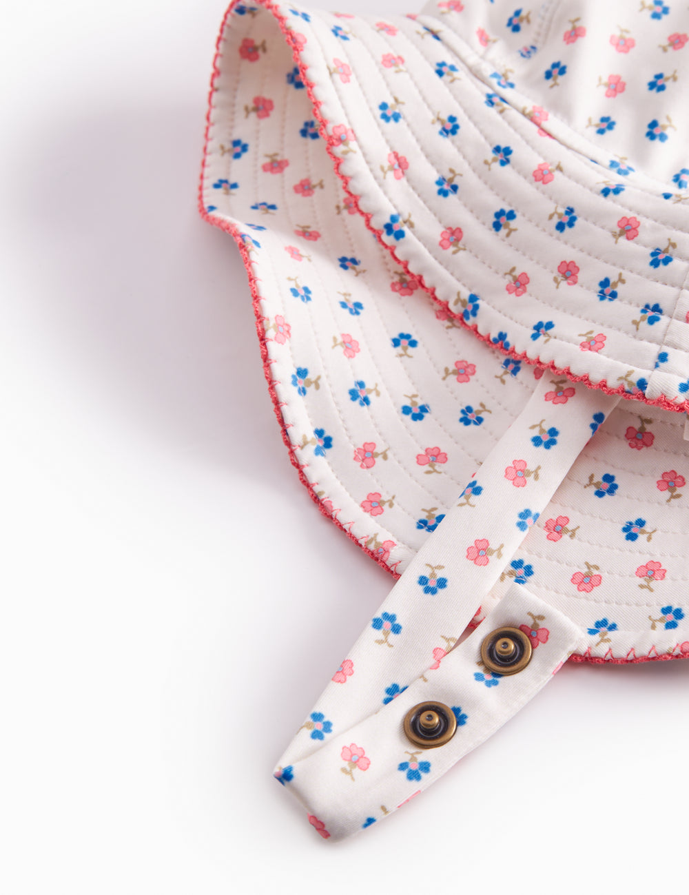 Badehat til børn med blomstret mønster