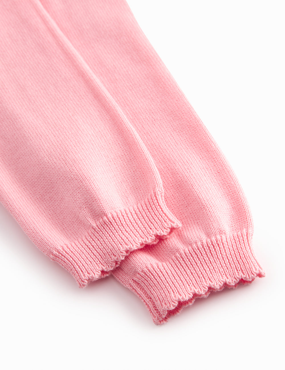 Lyserøde strikbukser til baby