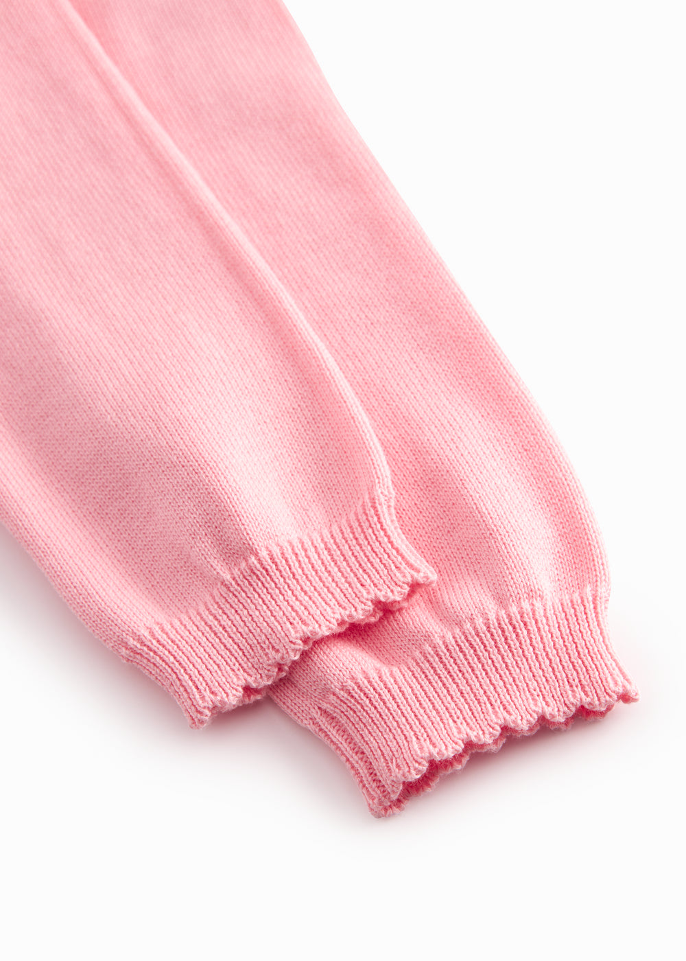 Lyserøde strikbukser til baby