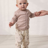 Totti - Strik Cardigan, Cream Taupe