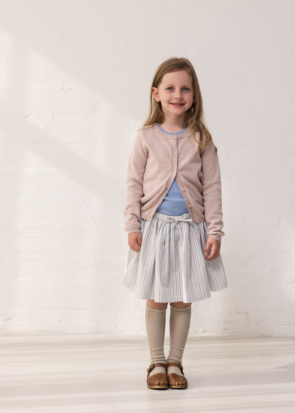 Sana - Nederdel, Blue Iris Stripe