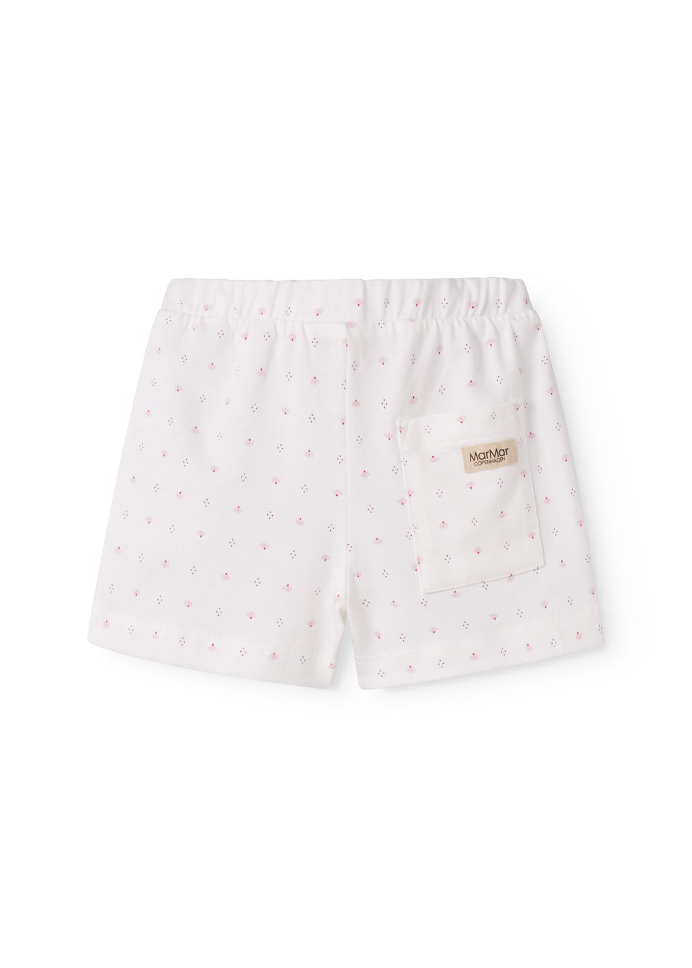 Hvide shorts med små blomster til børn