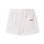 Hvide shorts med små blomster til børn
