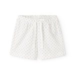 Hvide shorts med fint mønster til børn