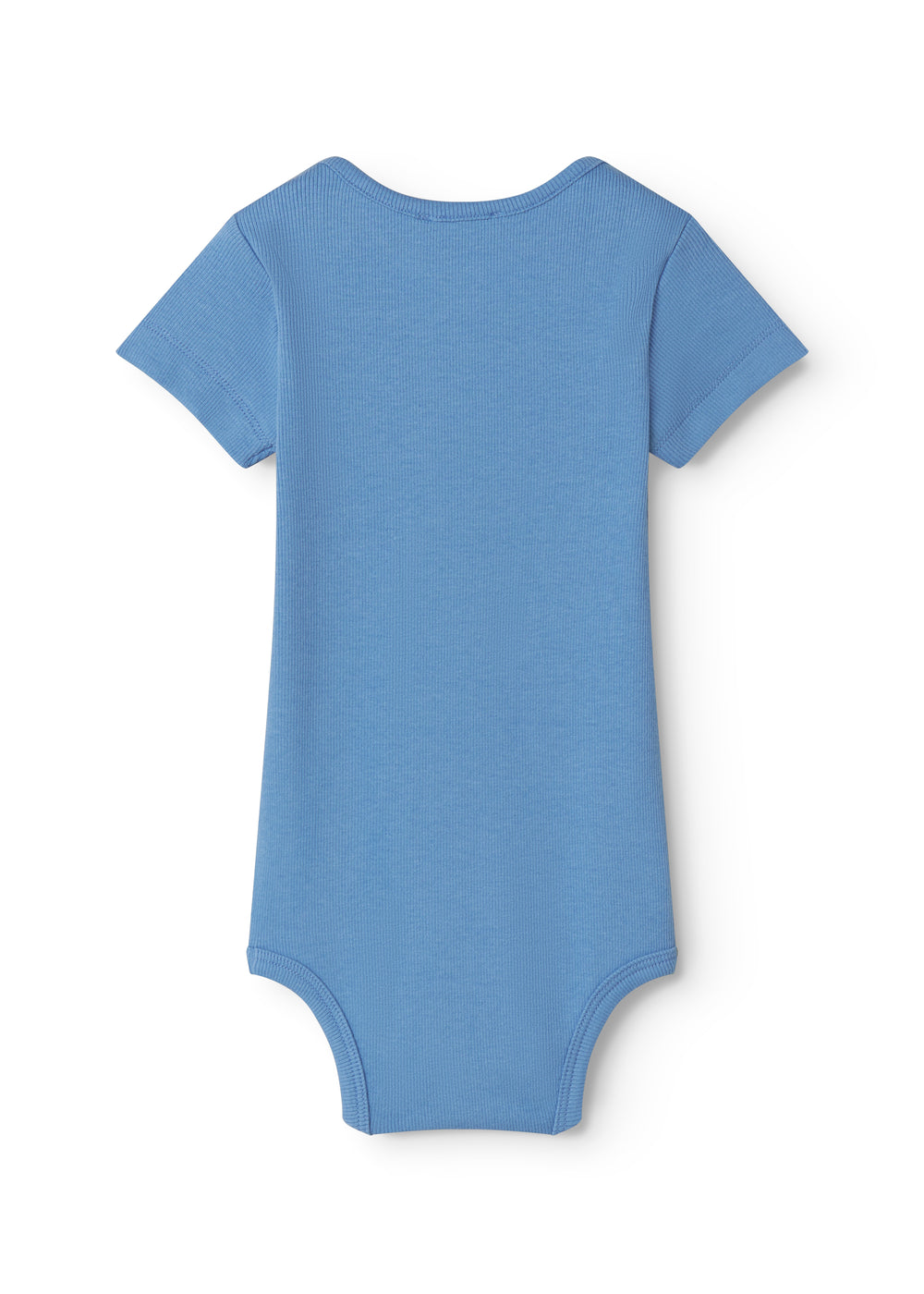 Kortærmet blå bodystocking til baby