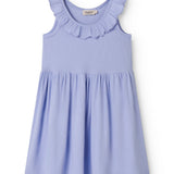 Lyslilla børnekjole i let bomuld