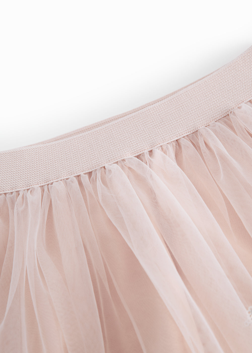 Lyserød tyl nederdel til børn med enhjørninger og stjerner