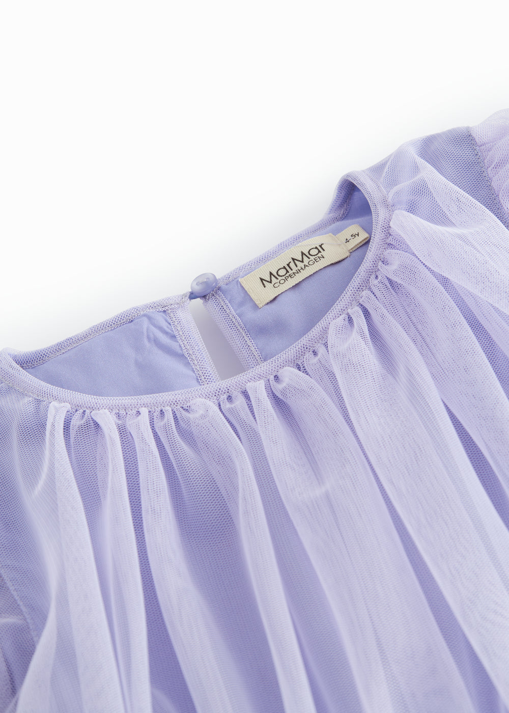 Lyselilla kjole til børn i tyl