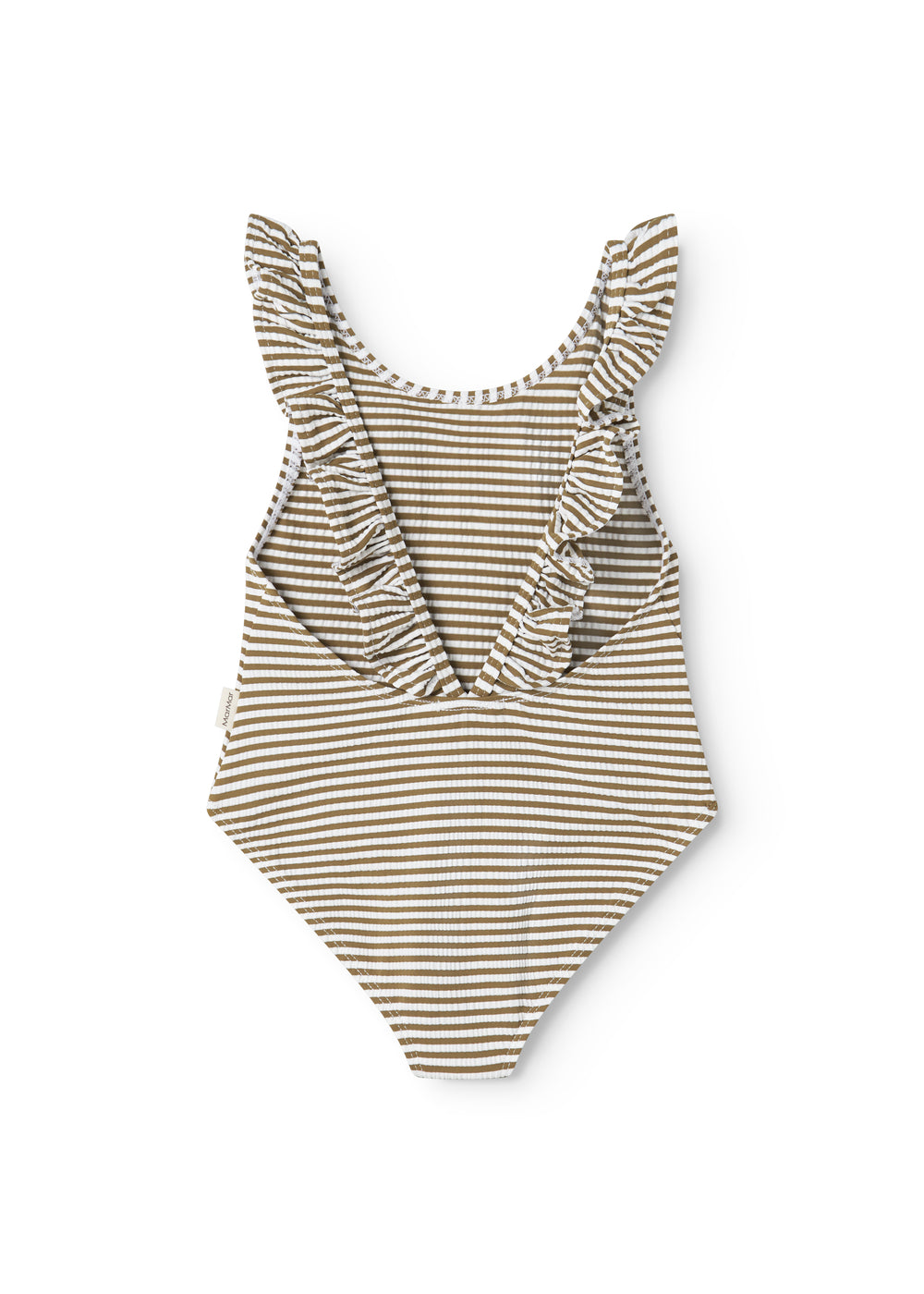 Swilla Bathing Suit, Badedragt - Dark Bronze Stripe