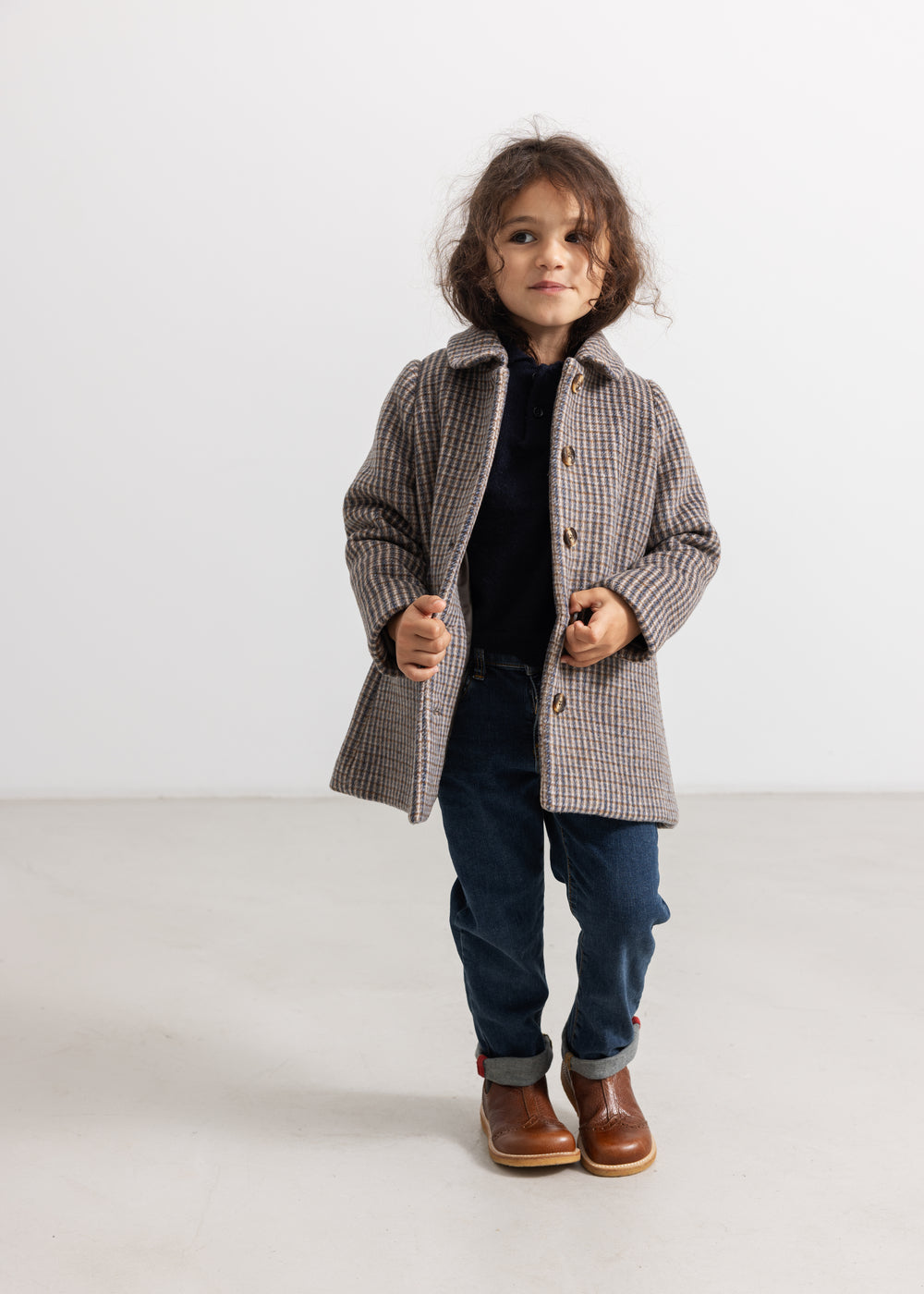 Olive Jacket, Uldjakke - Heritage Check