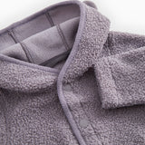 Olini Jacket, Teddy Jakke - Purple Suede