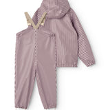 Oddy Set, Regnsæt - Pink Brown Stripes