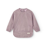 Apron LS, Spiseforklæde - Pink Brown Stripes