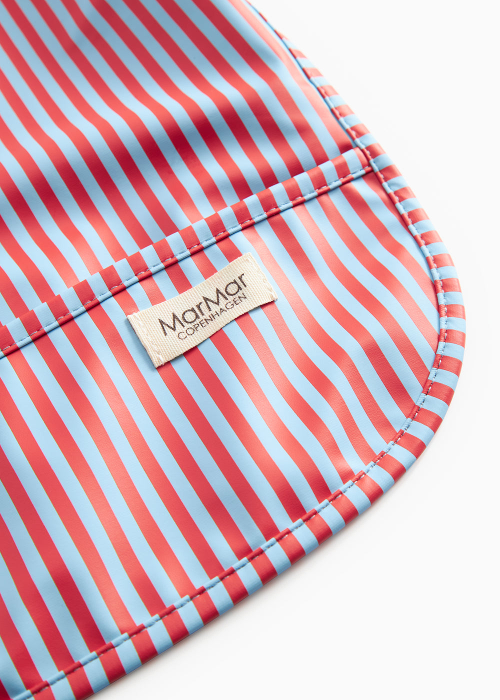 Apron LS, Spiseforklæde - Blue Red Stripes