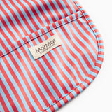 Apron LS, Spiseforklæde - Blue Red Stripes