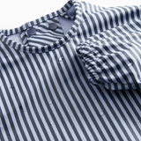 Apron LS, Spiseforklæde - Blue Stripes