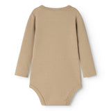 Plain Body LS, Bodystocking - Muddy