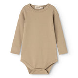 Plain Body LS, Bodystocking - Muddy
