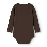 Plain Body LS, Bodystocking - Dark Roast
