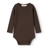 Plain Body LS, Bodystocking - Dark Roast