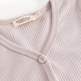 Cardigan, Bluse - Cloud Gray