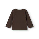 Cardigan, Bluse - Dark Roast