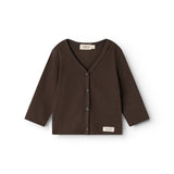 Cardigan, Bluse - Dark Roast
