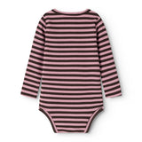 Plain Body LS, Bodystocking - Heather Stripe