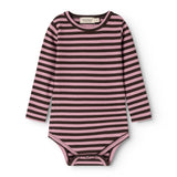 Plain Body LS, Bodystocking - Heather Stripe